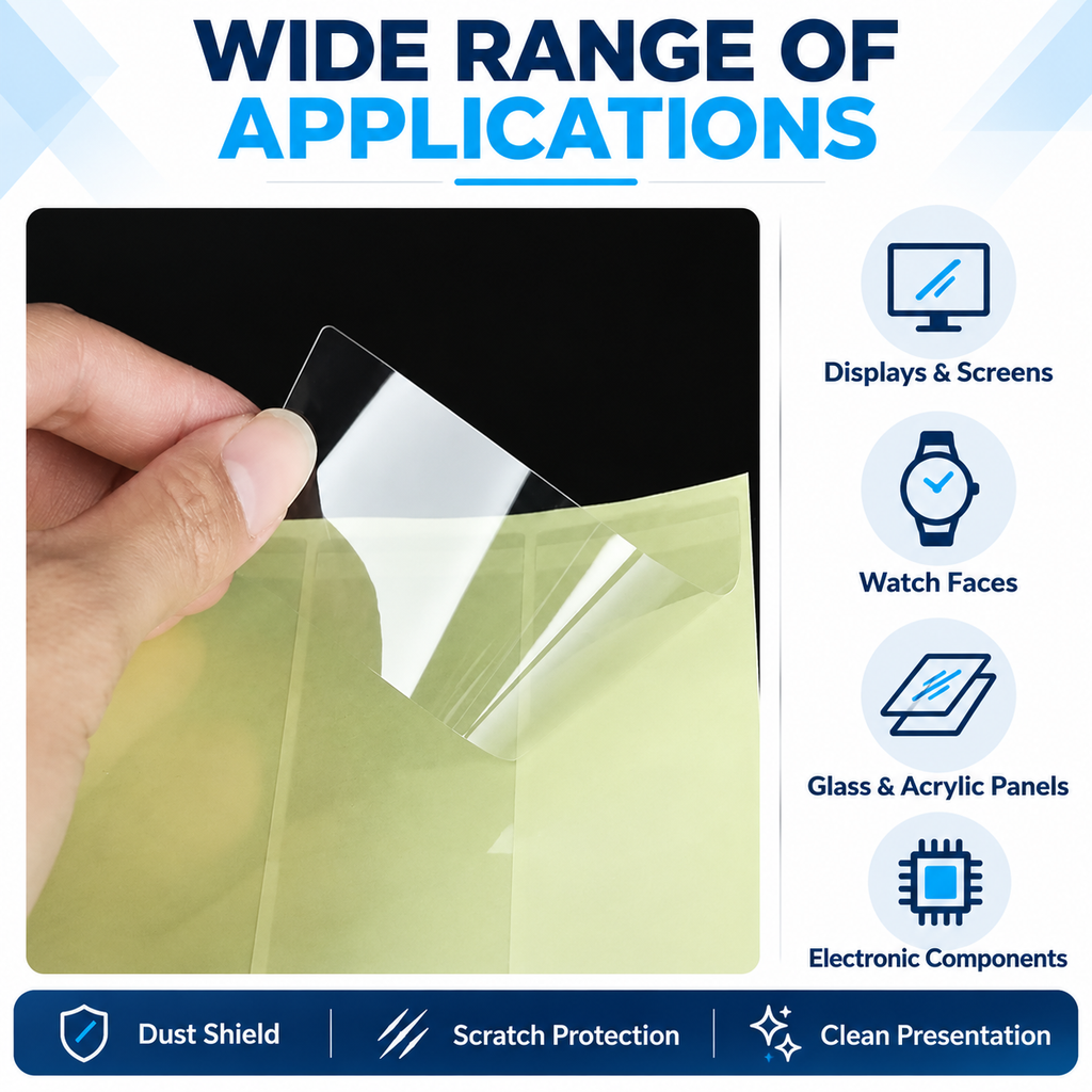 Clear Mirror Surface Protective Film for Metal, Glass and Plastic Panels | Custom