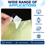 Clear Mirror Surface Protective Film for Metal, Glass and Plastic Panels | Custom