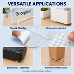 Removable Clear Acrylic Adhesive Pads for Mounting and Display | Custom