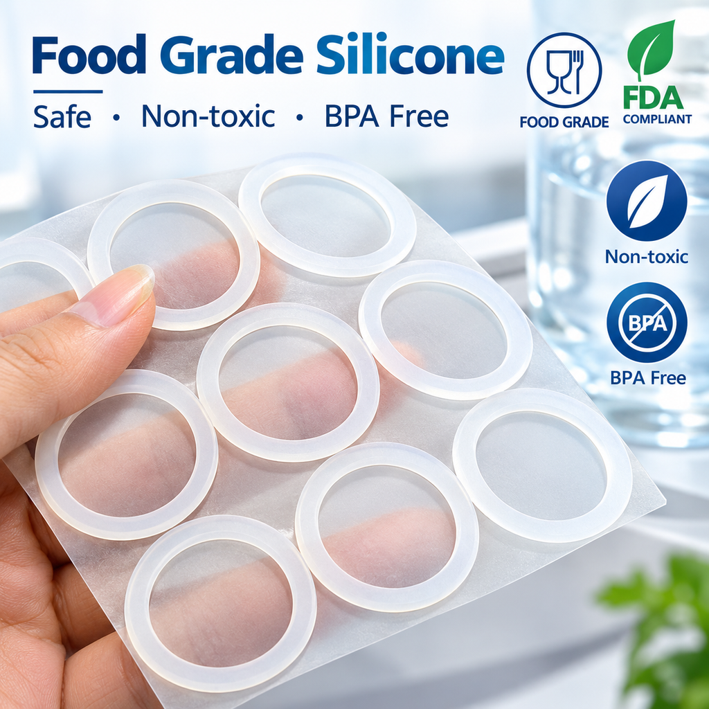 Custom Food Grade Silicone Gasket & Sealing Ring – Waterproof Heat Resistant